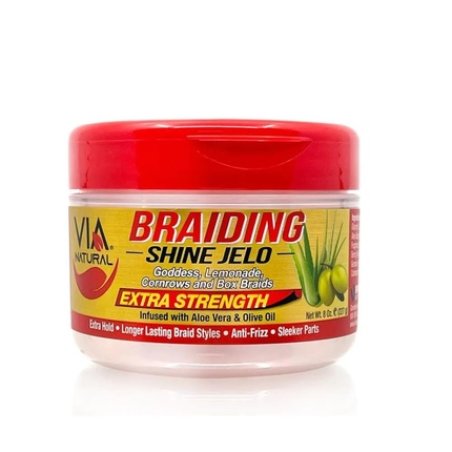 Via Natural Braiding Shine Jelo Extra Strength 8oz