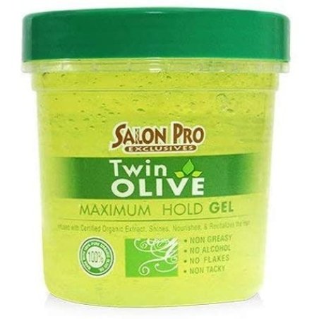 Salon Pro Twin Olive Maximum Hold Styling Gel 8oz