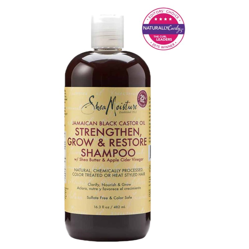 SheaMoisture Jamaican Black Castor Oil Strengthen, Grow & Restore 482 ml Shampoing Professionnel Unisexe