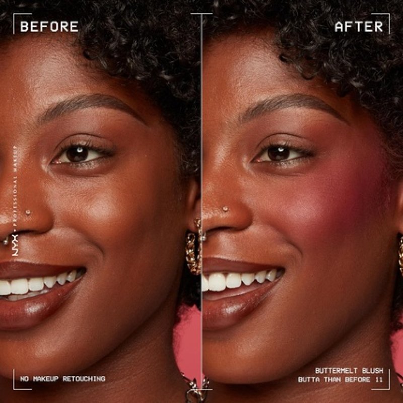 NYX PROFESSIONAL MAKEUP Buttermelt Powder Blush Fade and Transfer-Resistant Blush Vegan Formula Butta Than Before 11