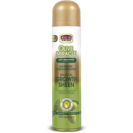 African Pride Olive Miracle Growth Sheen Spray 8oz