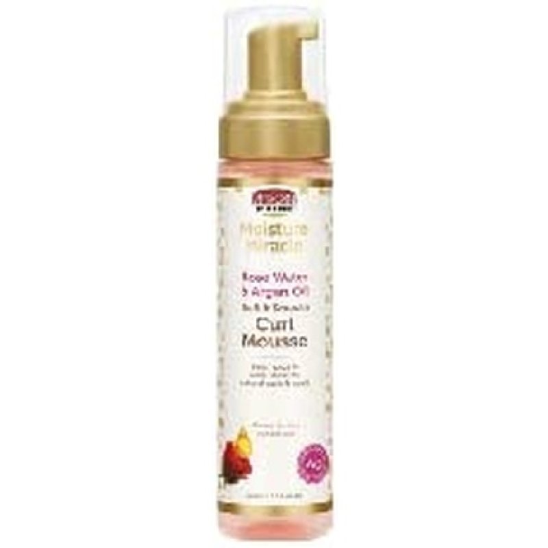 African Pride Moisture Miracle Rose Water & Argan Oil Soft & Smooth Curl Mousse