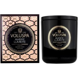 Voluspa Maison Noir Ambre Lumiere Scented Candle with Lid 270g