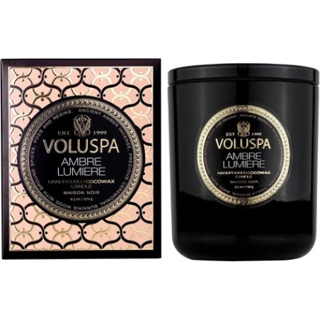 Voluspa Maison Noir Ambre Lumiere Scented Candle with Lid 270g