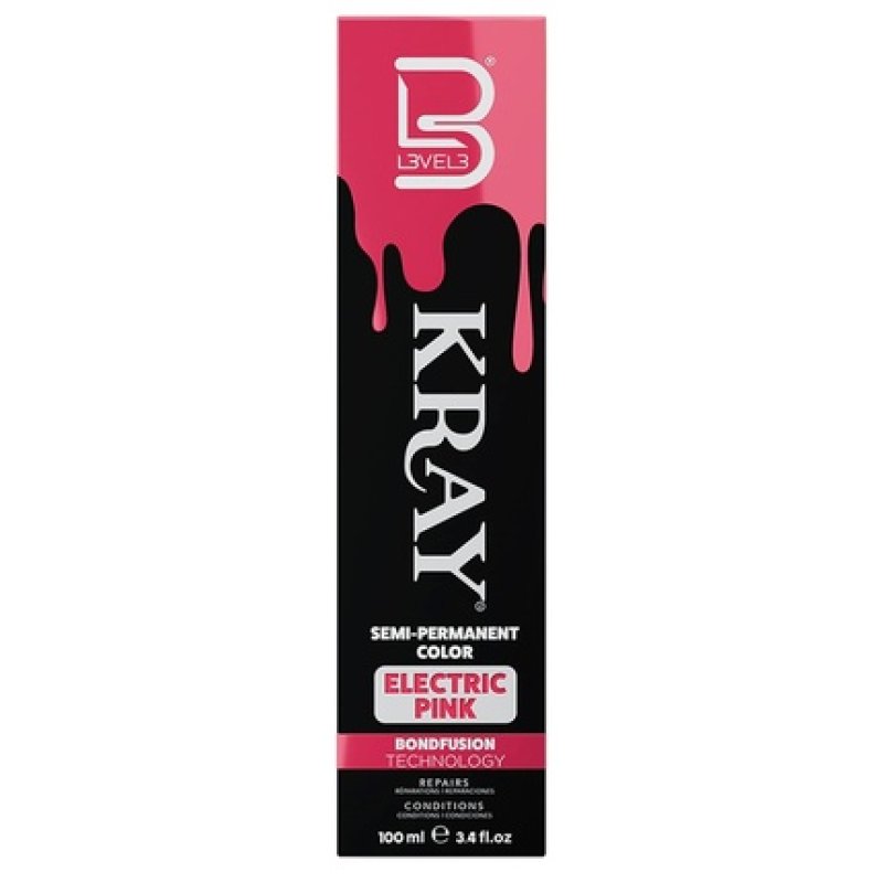 Level 3 Kray Electric Semi-Permanent Hair Color - Vibrant Long Lasting Shine
