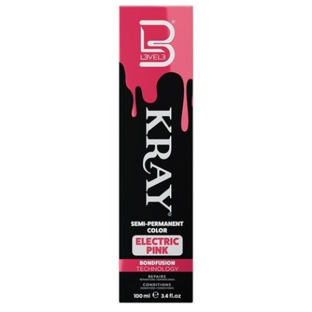 Level 3 Kray Electric Semi-Permanent Hair Color - Vibrant Long Lasting Shine