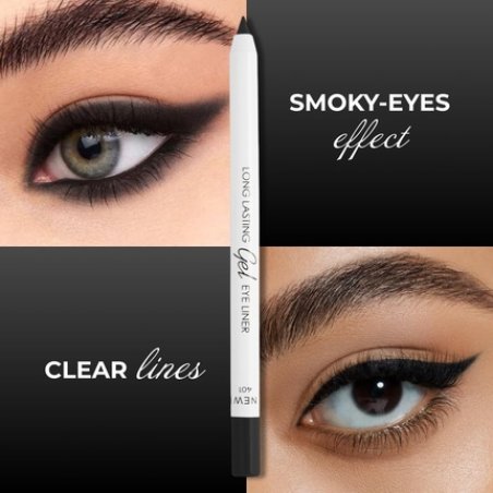 Lamel Black Eyeliner Ultra Long Lasting Gel Pencil Waterproof Eye