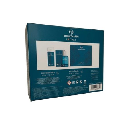 Sergio Tacchini I Love Italy For Men Eau De Toilette Spray 50ml And After Shave Balm 100ml