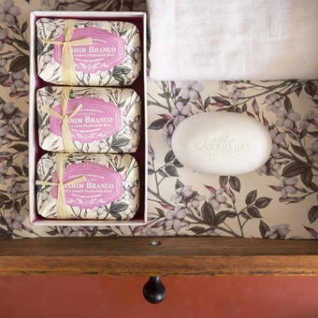 Castelbel White Jasmine Fragranced Boxed Soap Set 150g - Pack of 3
