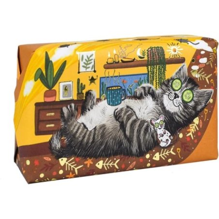 The English Soap Company Mythical & Wonderful Animals Cat Wrapped Soap Bar 190g