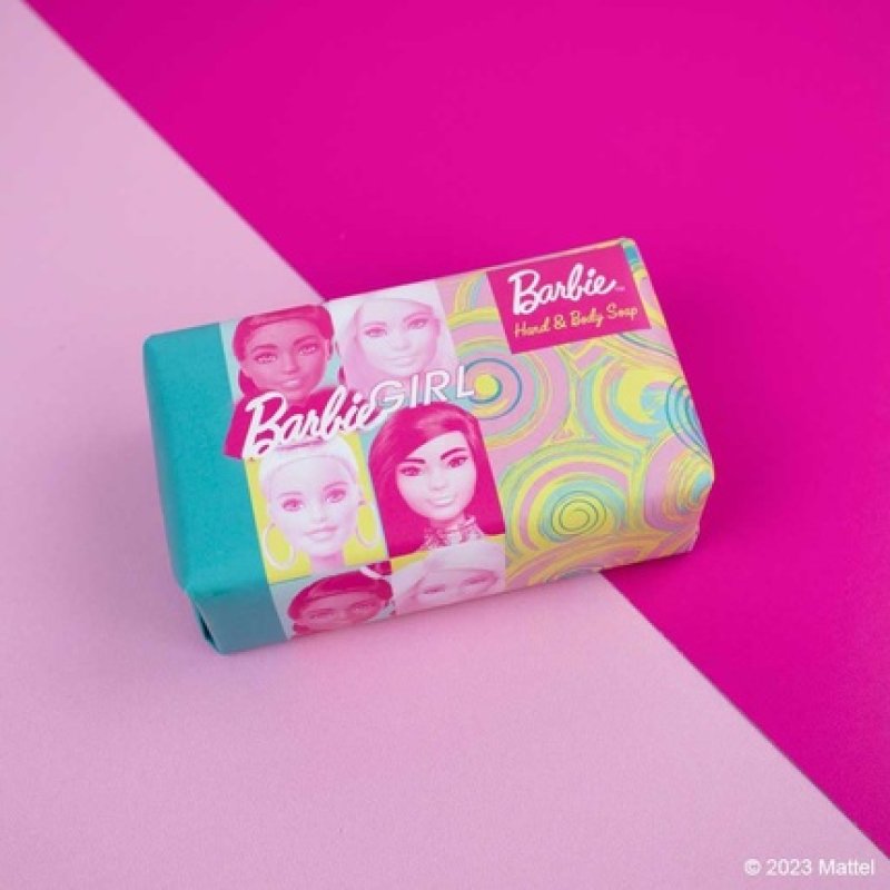 The English Soap Company Barbie Girl Soap Bar Luxury Mango Shea Butter Soap Bar 190g