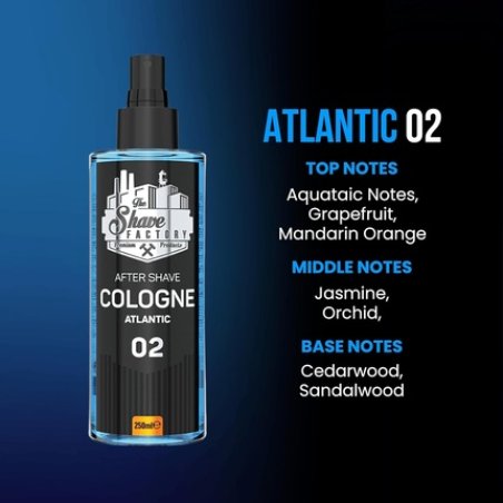 The Shave Factory After Shave Cologne Series 02 Atlantic 250ml 8.45 Fl. Oz