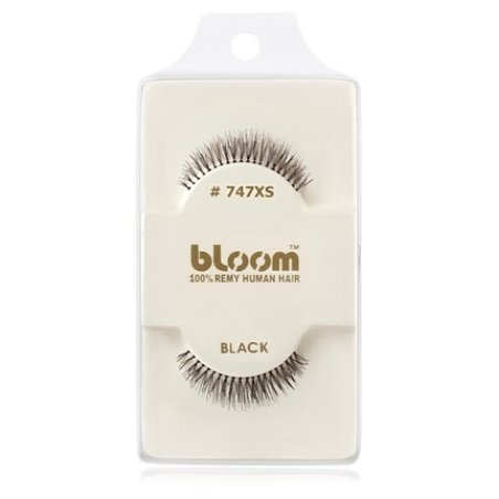 Bloom Natural False Eyelashes No. 747XS (Black) - 1 cm