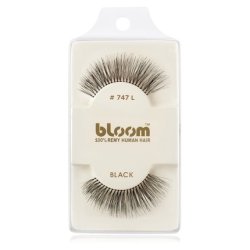 Bloom Natural False Eyelashes No. 747L (Black) - 1 cm