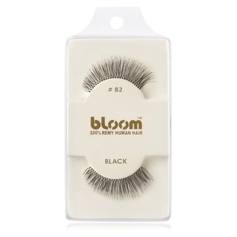 Bloom Natural False Eyelashes No. 82 (Black) - 1 cm