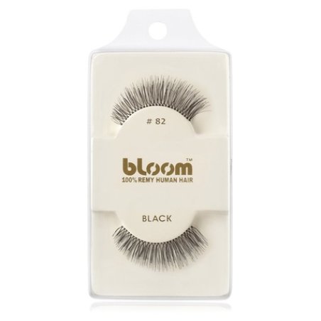 Bloom Natural False Eyelashes No. 82 (Black) - 1 cm