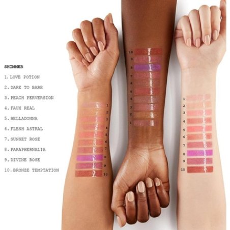 Pat McGrath Lust: Gloss Faux Real Deep Beige with Pearlescent Sheen