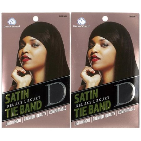 Dream World Women's Satin Deluxe Tie Band - Black