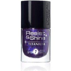 L'Oréal Resist and Shine Titanium Black Gloss Nail Polish 732
