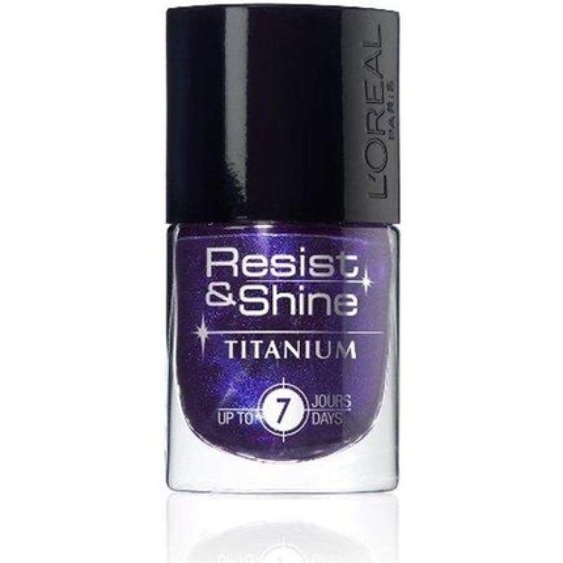 L'Oréal Resist and Shine Titanium Black Gloss Nail Polish 732