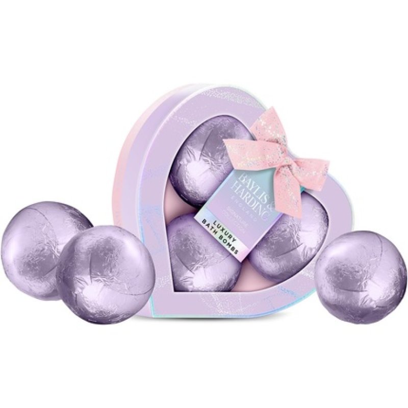 Baylis & Harding Jojoba, Vanilla & Almond Oil Luxury Bath Bomb Heart Gift Set
