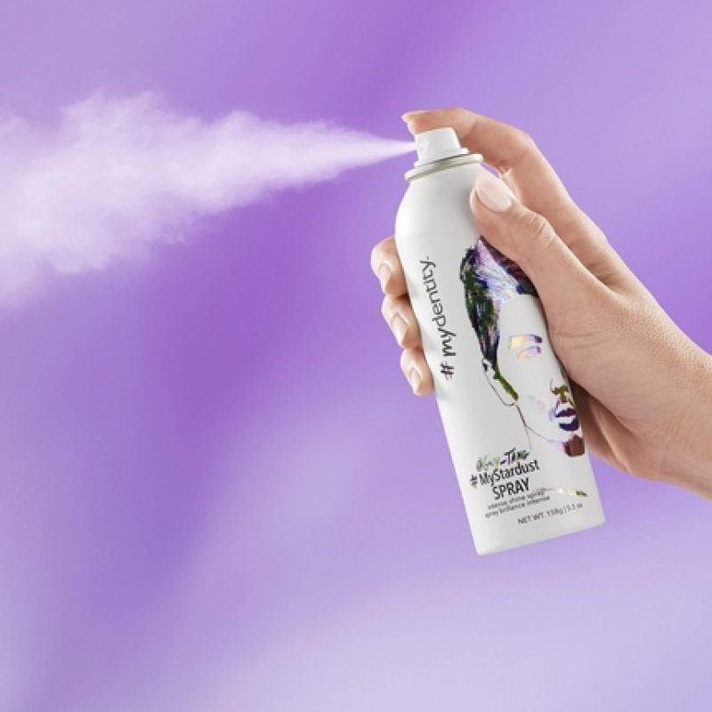 mydentity MyStardust Intense Shine Spray 5.5oz - Formulated with Watermelon Extract for High Shine Finish - Reduces