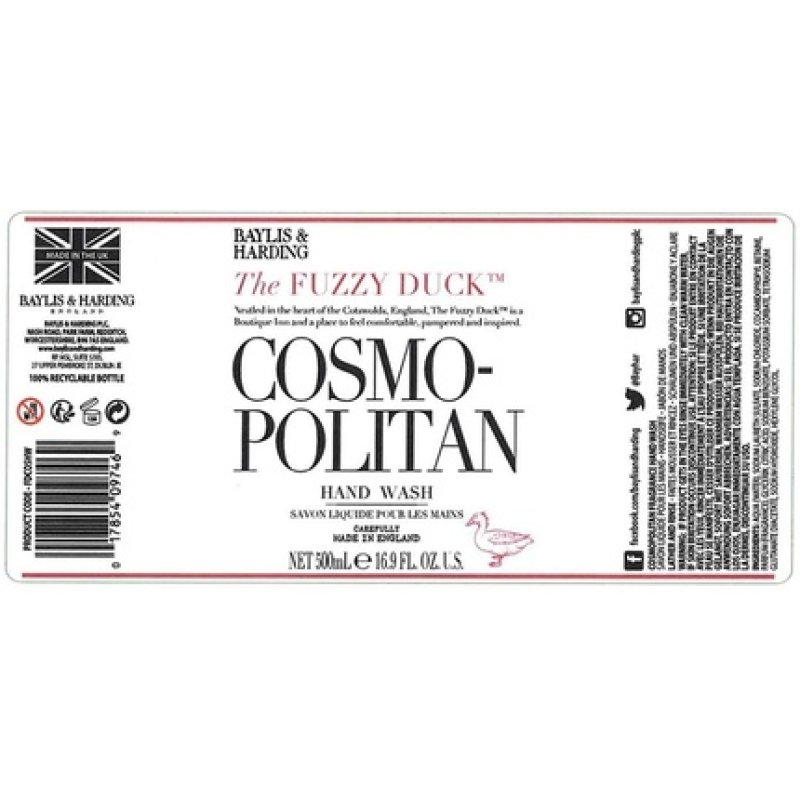 Baylis & Harding Fuzzy Duck Cosmopolitan Hand Wash 500ml