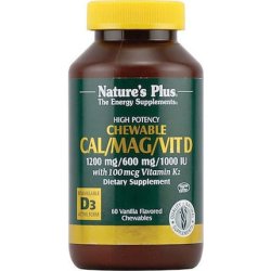 Nature's Plus Calmagvit D3 With Vitamin K2 Chocolate 60 Chewable Tablets