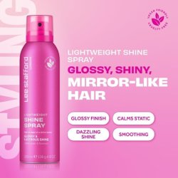 Lee Stafford Lightweight Shine Head Spray Hair Styling Product For Instant Shine and Gloss 200ml