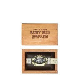 Portus Cale Ruby Red Soap In Wooden Box 150g