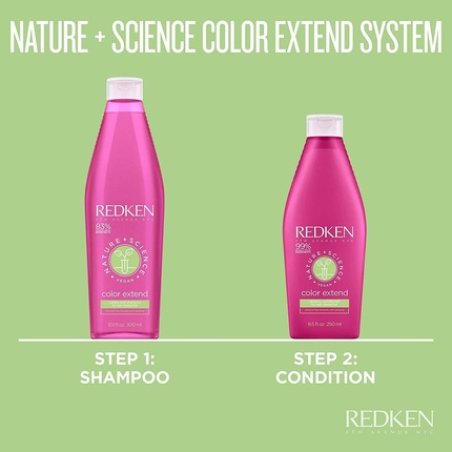 Redken Nature Science Color Extend Vegan Conditioner for Color-Treated Hair Infused with Ginseng 250ml