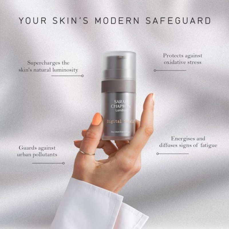 Sarah Chapman Digital Shield Day Cream Lightweight Antioxidant Moisturiser 50ml