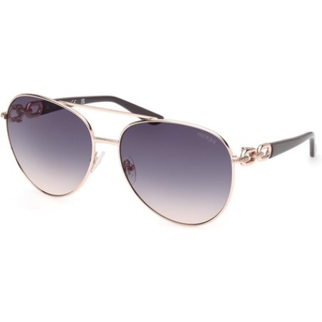 Guess Women GU0015828W61 Sunglasses Shiny Rose Gold 61
