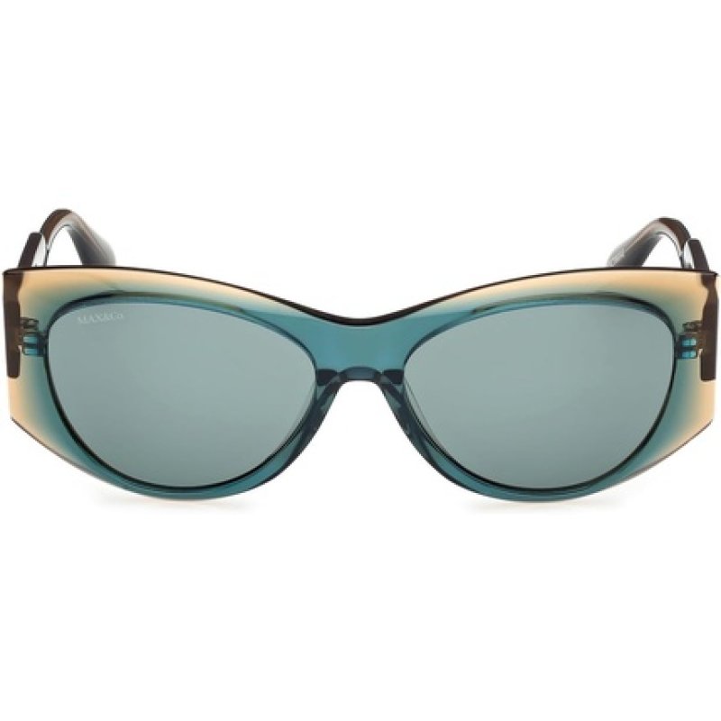 Max & Co Mo0116 98n Dark Green Monocolor Women's Sunglasses 56/16/140