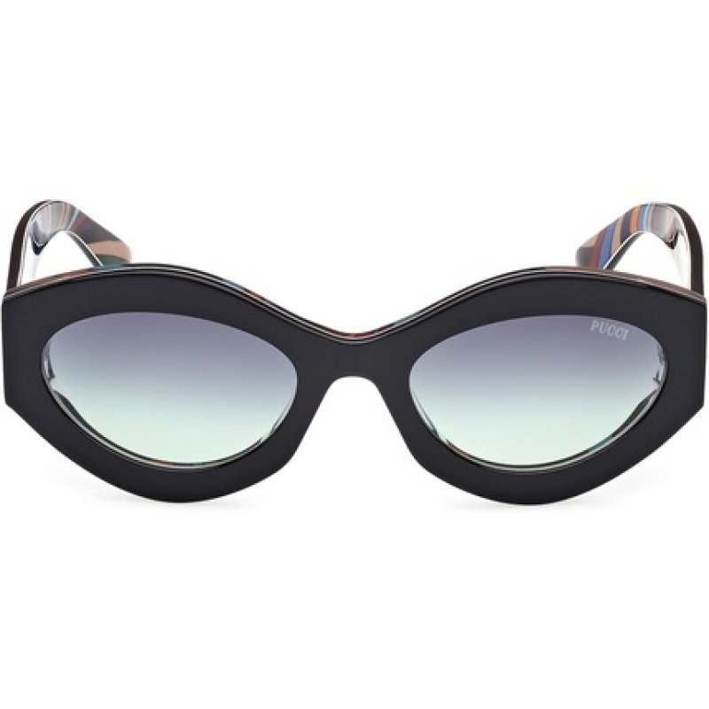 Pucci EP0227 01B Black Texture Sunglasses for Women 54/21/140