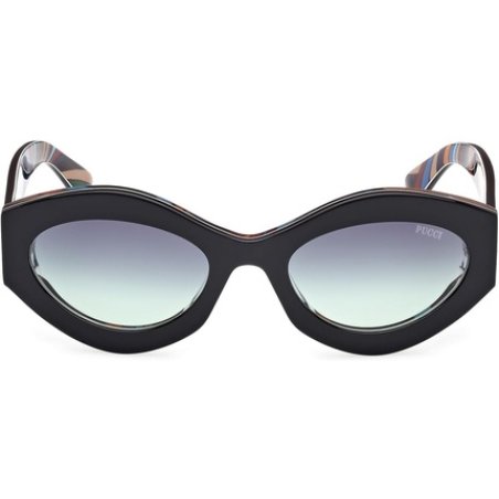 Pucci EP0227 01B Black Texture Sunglasses for Women 54/21/140