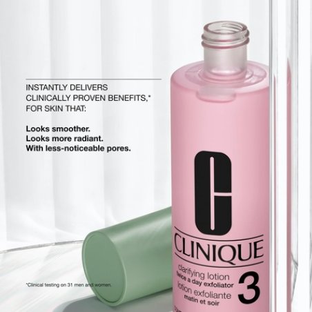 Clinique 3-Step Clarifying Lotion Face Exfoliator for Combination Oily Skin