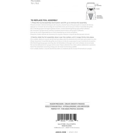 Andis Replacement Lithium Titanium Foil Assembly for Profoil Shaver