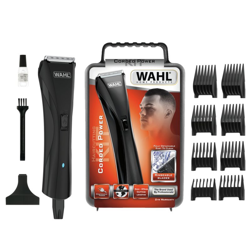 WAHL Hybrid Clipper Haircutting Kit for Men with Accessories and 8 Attachment Combs