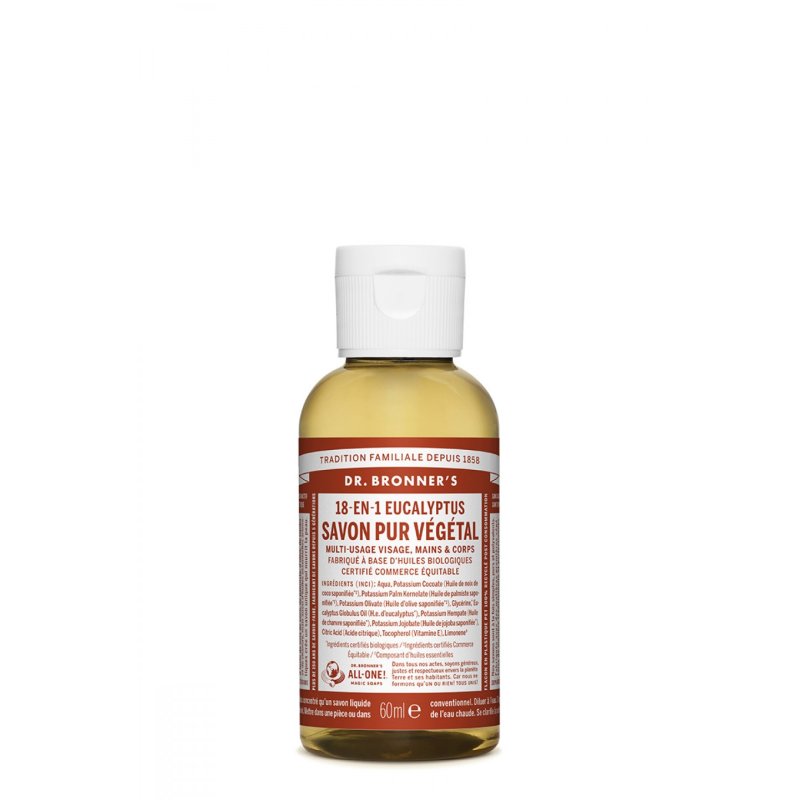 Dr. Bronner's Organic Eucalyptus Pure-Castile Liquid Soap 60ml