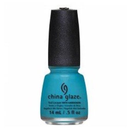 China Glaze Nail Lacquer with Hardener Off Shore Collection Wait'n Sea 14ml