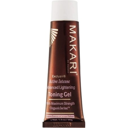 Makari Exclusive Facial Toning Gel 1.0oz with Organiclarine Advanced Whitening & Toning Treatment