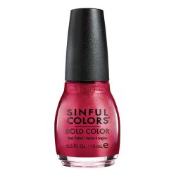 SinfulColors Bold Color vernis à ongles 15 ml Rouge Colle pailletée