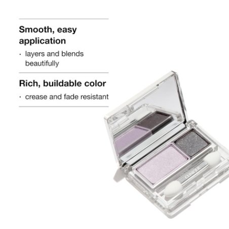 Clinique All About Shadow Duo Eye Shadow Makeup Safe For Sensitive Eyes AB Twilight Mauve Brandied Shimmer