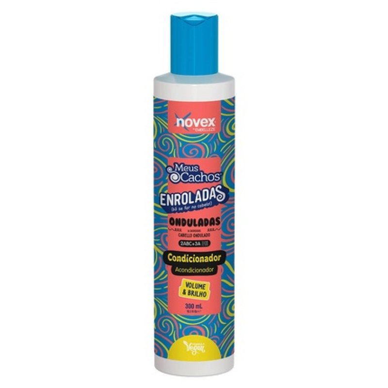 NOVEX Bouncy Curls Wavy Conditioner Vegan Formula with Almond Oil 300ml