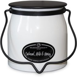 Milkhouse Candle Company Oatmeal Milk & Honey Creamery Collection 16oz Double Cotton Wick Soy Candles with Beeswax