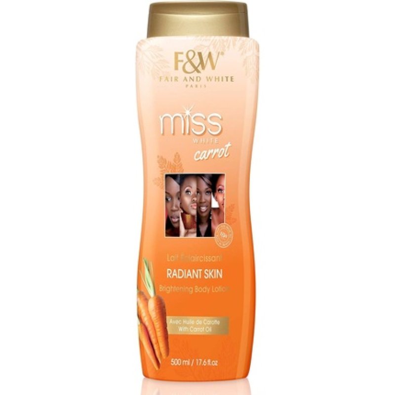 Fair & White Carrot Miss White Lightening Body Lotion 500ml