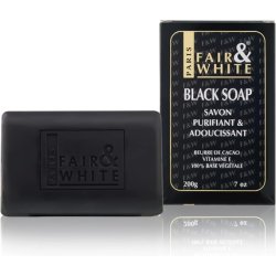 Fair and White Original Cosmetics for Dark Skin Black Soap 200g