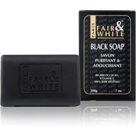 Fair and White Original Cosmetics for Dark Skin Black Soap 200g