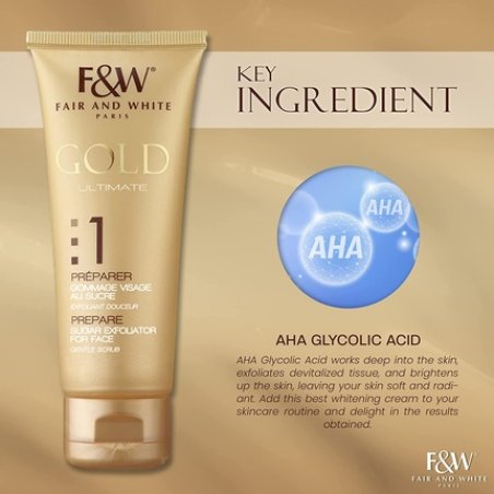 Brightening Cream with AHA and Gold